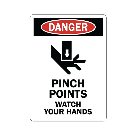 Decal - Danger, Pinch Point