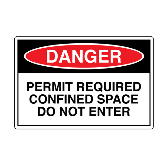 Decal - Danger, Permit Required